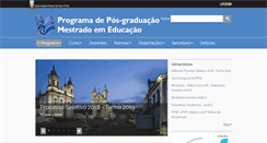 Desktop Screenshot of posedu.ufop.br