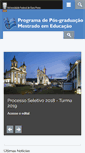 Mobile Screenshot of posedu.ufop.br