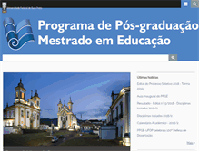 Tablet Screenshot of posedu.ufop.br