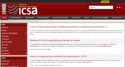 Desktop Screenshot of icsa.ufop.br