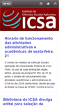Mobile Screenshot of icsa.ufop.br